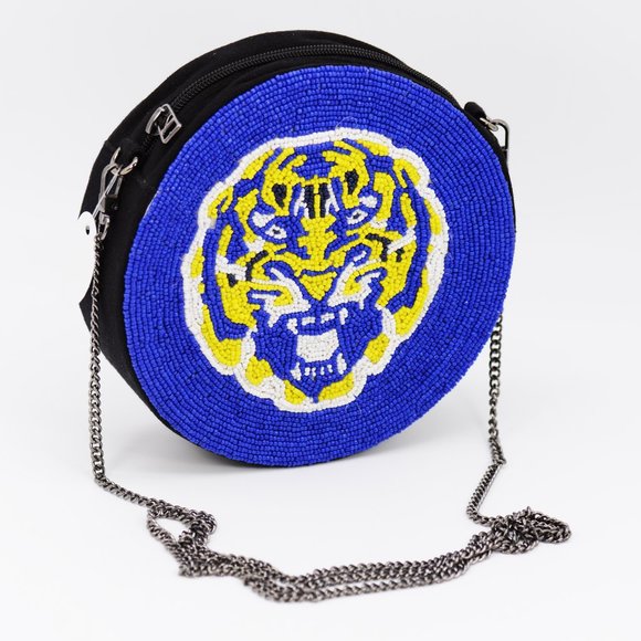 Handmade Round India seedbead bag / crossbody - Picture 2 of 2